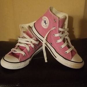 Pink High-Top Converse